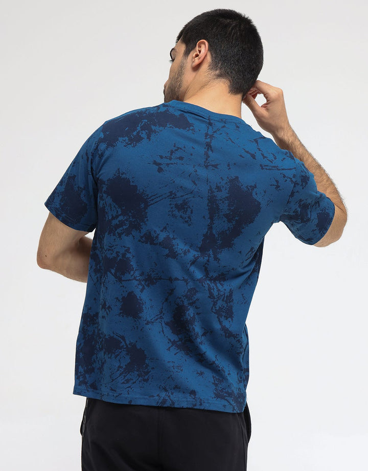 T Zone Short Sleeve T-Shirt Print Aop Theme Brush Pattern - Never Fear