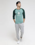 T Zone 3/4 Raglan T-Shirt Retro Ny Brooklyn