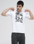 T Zone Superman Print Casual Men's T-Shirt
