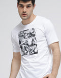 T Zone Superman Print Casual Men's T-Shirt