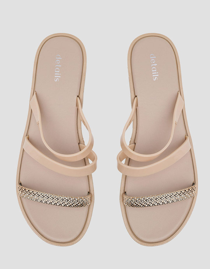 Details of Women's Double Slipper Flat Sandals