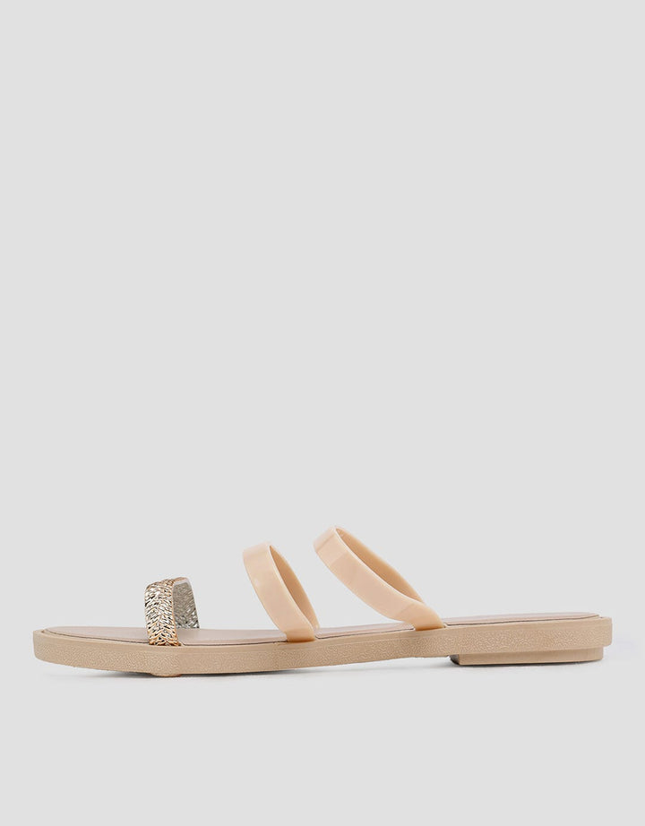 Details of Women's Double Slipper Flat Sandals