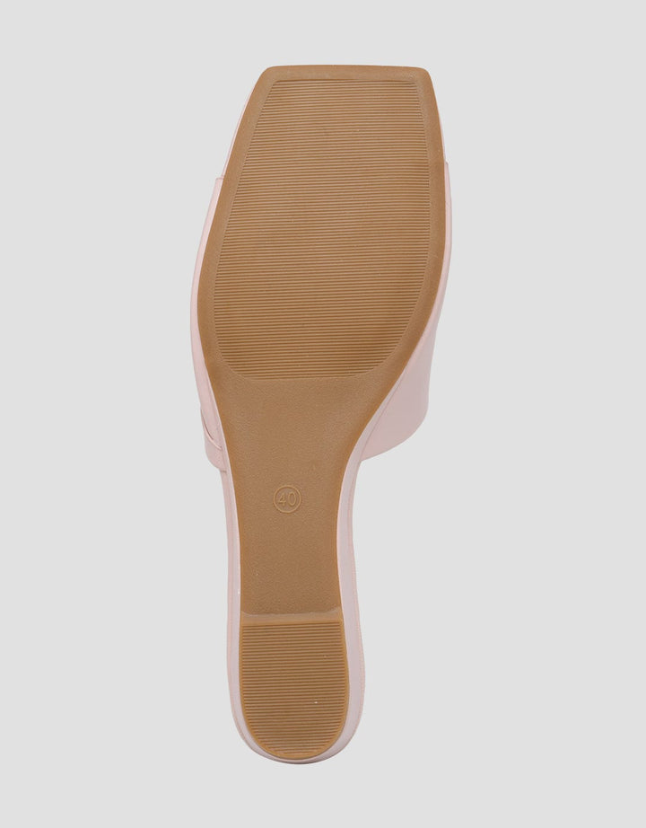 Connexion Slipper Cross Sandal Wedges Wanita
