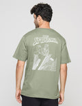 Marvel Spiderman Building Print Kaos Pria