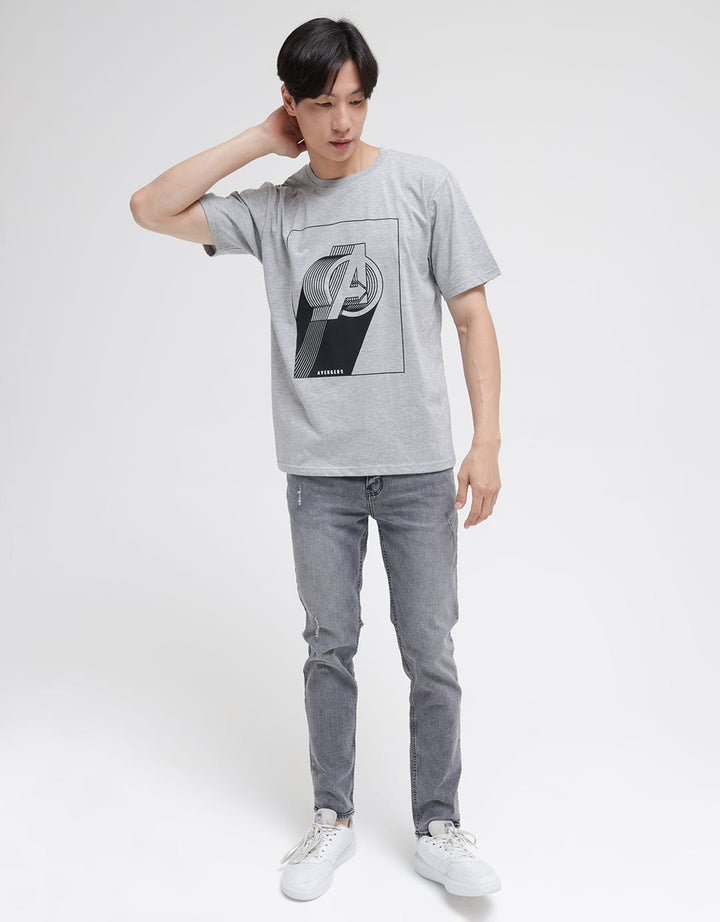 Marvel Avengers Multiple Logo Kaos Pria