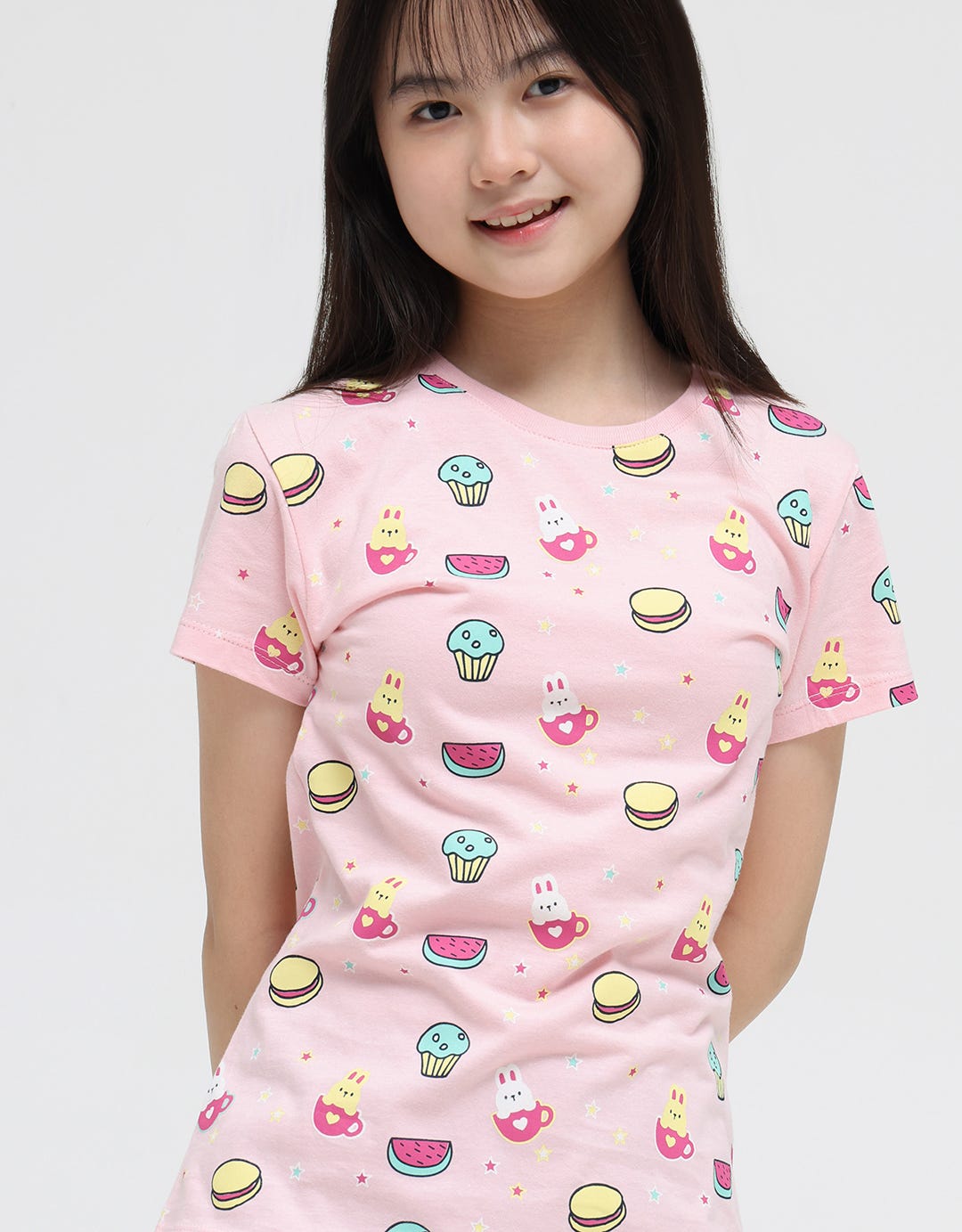 Aero Cat Star Fullprint Girls T-Shirt