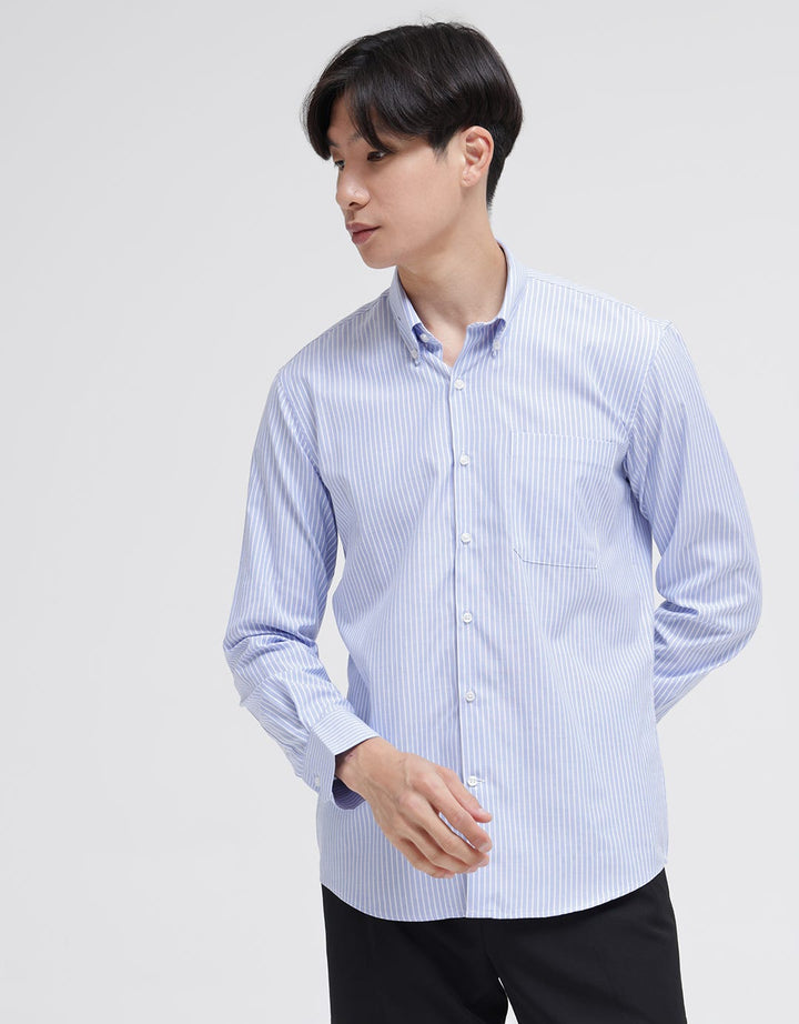 Stanley Adams Long Sleeve Shirt Oxford Stripe
