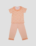 Pipiniko Top-Bottom Set Short Sleeve Ruffle Print Telapak