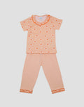 Pipiniko Top-Bottom Set Short Sleeve Ruffle Print Telapak