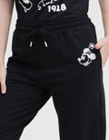 Disney Minnie Head Print Celana Jogger Wanita