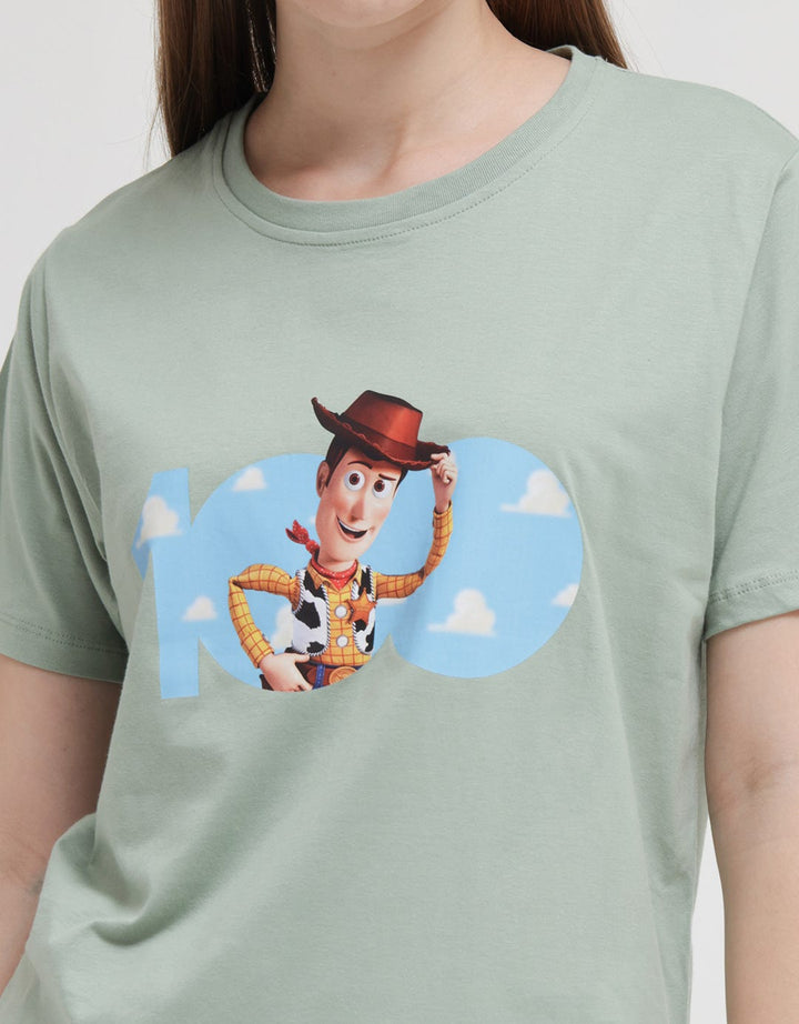 Disney Short Sleeve T-Shirt Disney 100 Print Woody