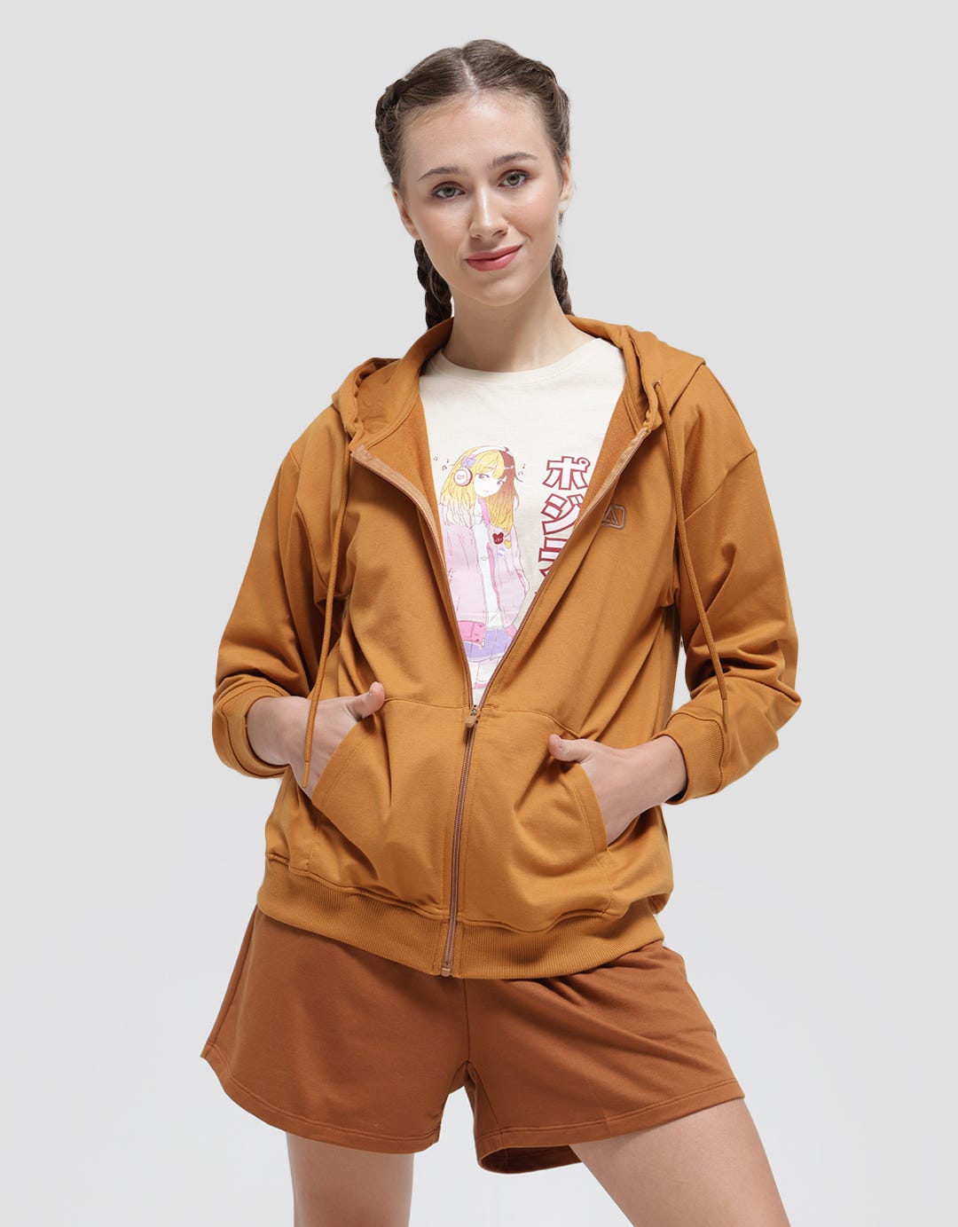 American Jeans Jacket Basic With Kangaroo Pocket