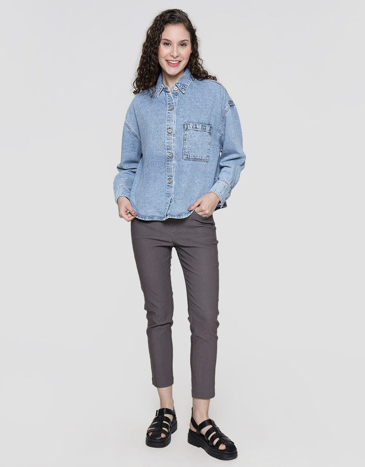 Nevada Long Sleeve Shirt Denim