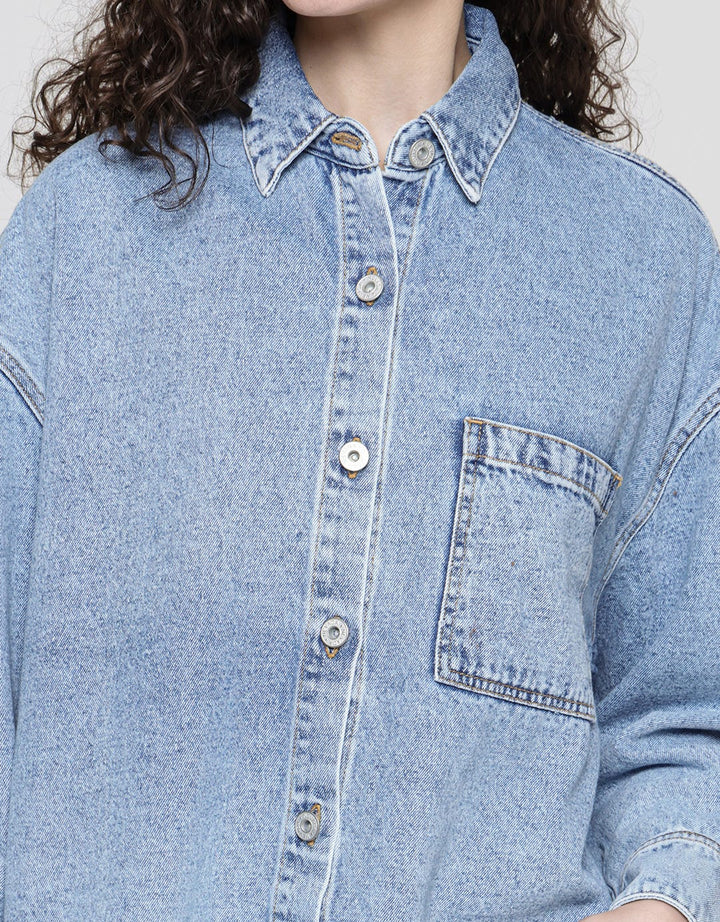 Nevada Long Sleeve Shirt Denim