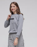 American Jeans Vertical Stripe Sweater Wanita