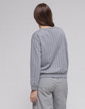 American Jeans Vertical Stripe Sweater Wanita