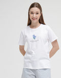 Details Short Sleeve T-Shirt Regular Little Blue Flower
