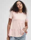 Connexion Slub Tier Drapped Kaos Wanita