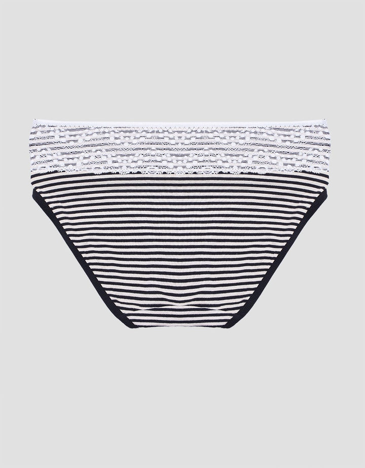 Nevada Lace Stripe Celana Dalam Mini Wanita