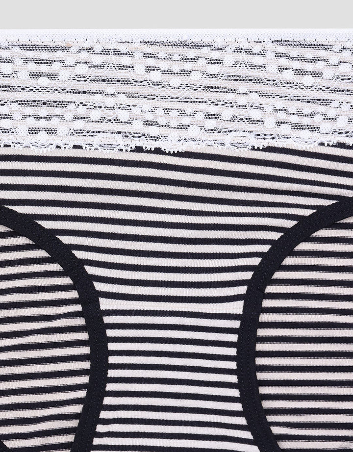 Nevada Lace Stripe Celana Dalam Mini Wanita