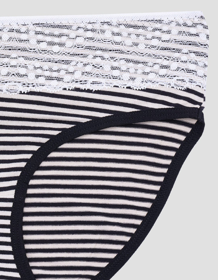 Nevada Lace Stripe Celana Dalam Mini Wanita