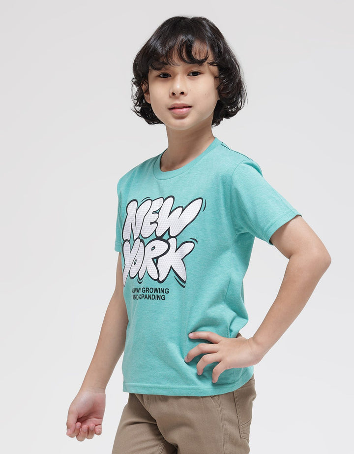 Little M New York Print Boys T-Shirt