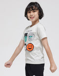 Little M Short Sleeve T-Shirt Halloween Fa Boo Lous Flip