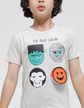 Little M Short Sleeve T-Shirt Halloween Fa Boo Lous Flip