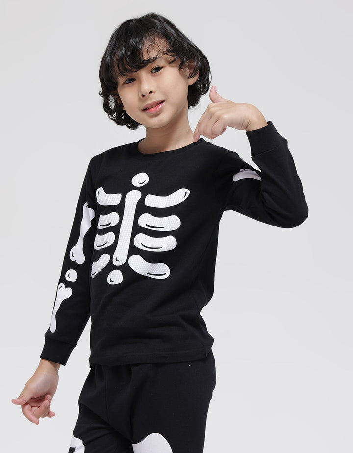 Little M Long Sleeve T-Shirt Halloween Tengkorak