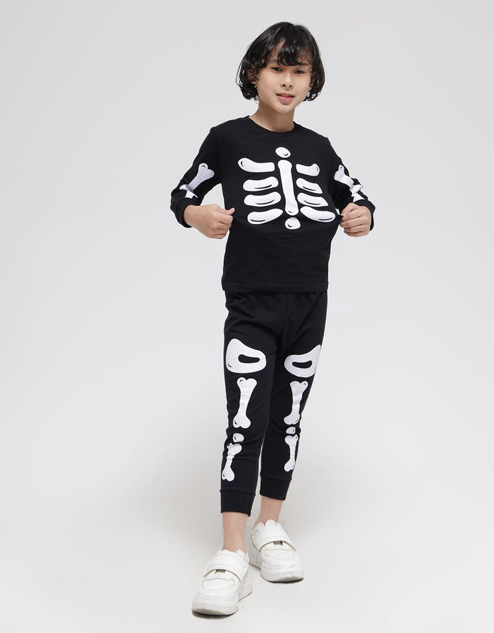 Little M Long Sleeve T-Shirt Halloween Tengkorak