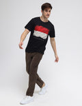 T Zone Short Sleeve T-Shirt Photoprint Indonesian Flag