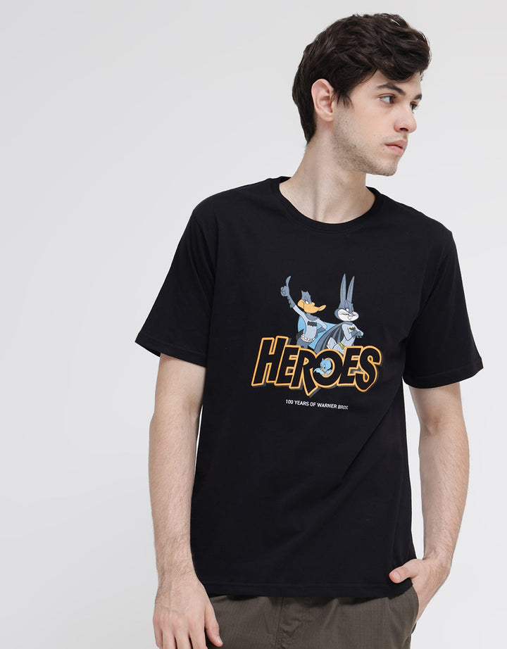 T Zone Short Sleeve T-Shirt Mash Up Wb 100Th Anniv 1 Heroes