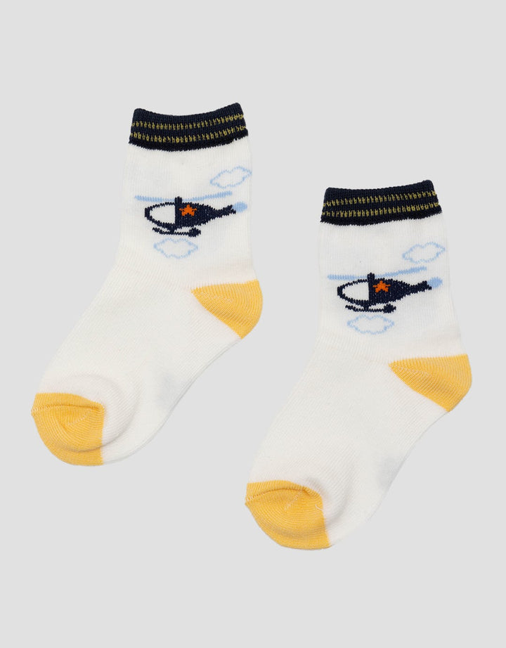 Pipiniko Helicopter Print Baby Socks