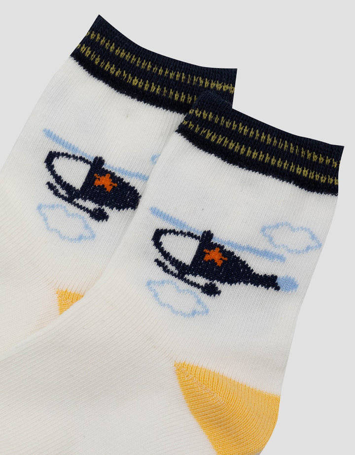 Pipiniko Helicopter Print Baby Socks