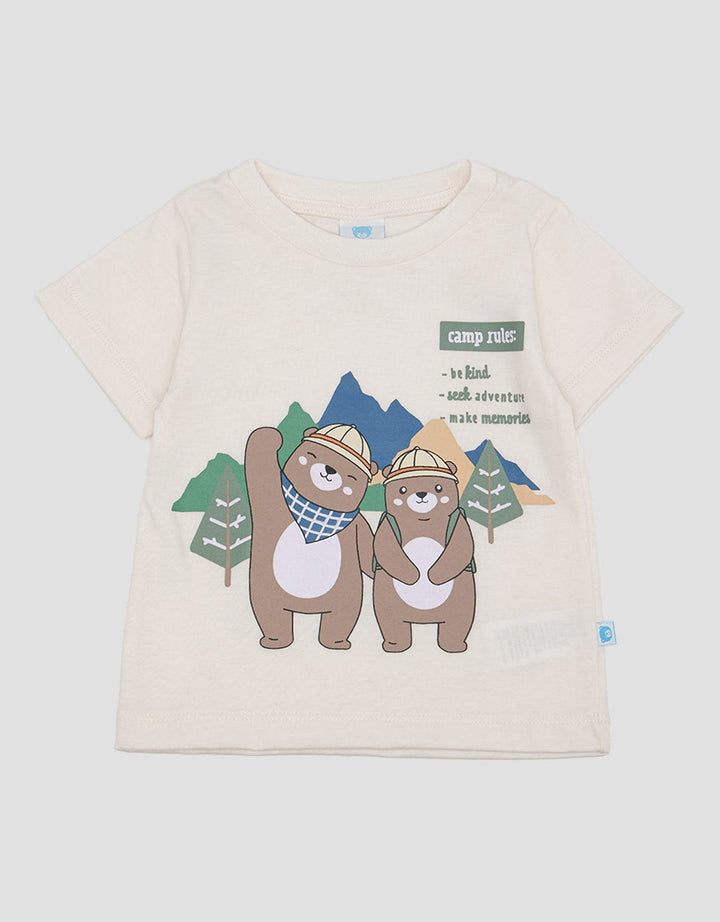 Pipiniko Bear Camp Kaos Anak Laki-laki