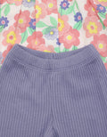 Pipiniko Top-Bottom Set Woven Legging Ribbed