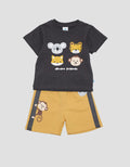 Pipiniko Top-Bottom Set Terry Short Animal Friend