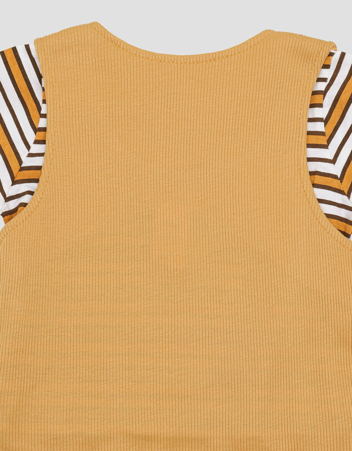 Pipiniko Rib Monkey Banana Set Overall Anak Laki-Laki