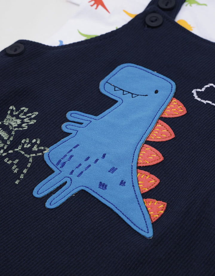 Pipiniko Dino Detail Overall Anak Laki-laki