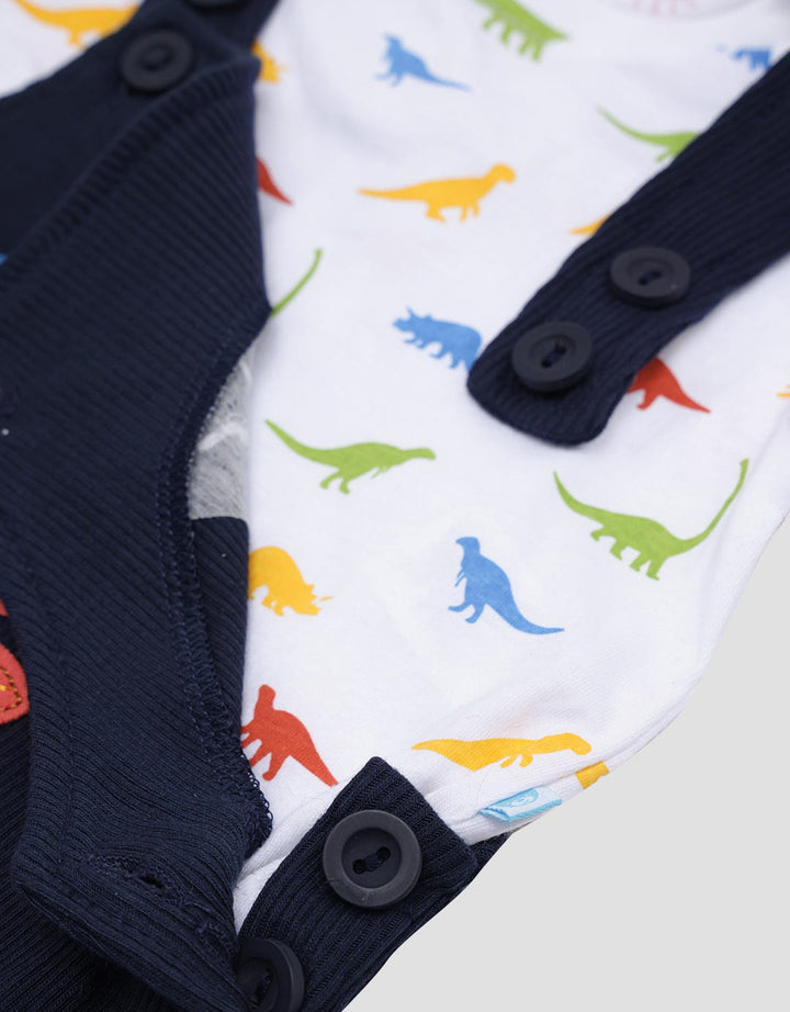 Pipiniko Dino Detail Overall Anak Laki-laki