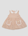 Pipiniko Ruffle Pocket Midi Dress Anak Perempuan