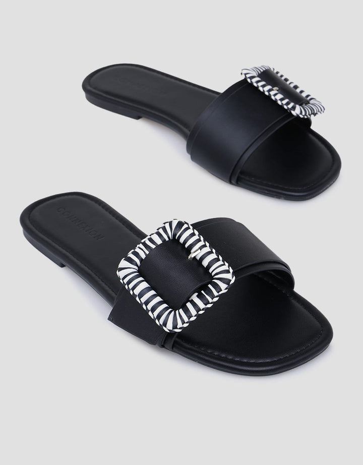 Connexion Buckle Strap Slipper Sandals Women