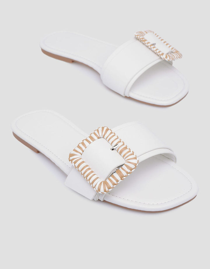Connexion Buckle Strap Slipper Sandals Women