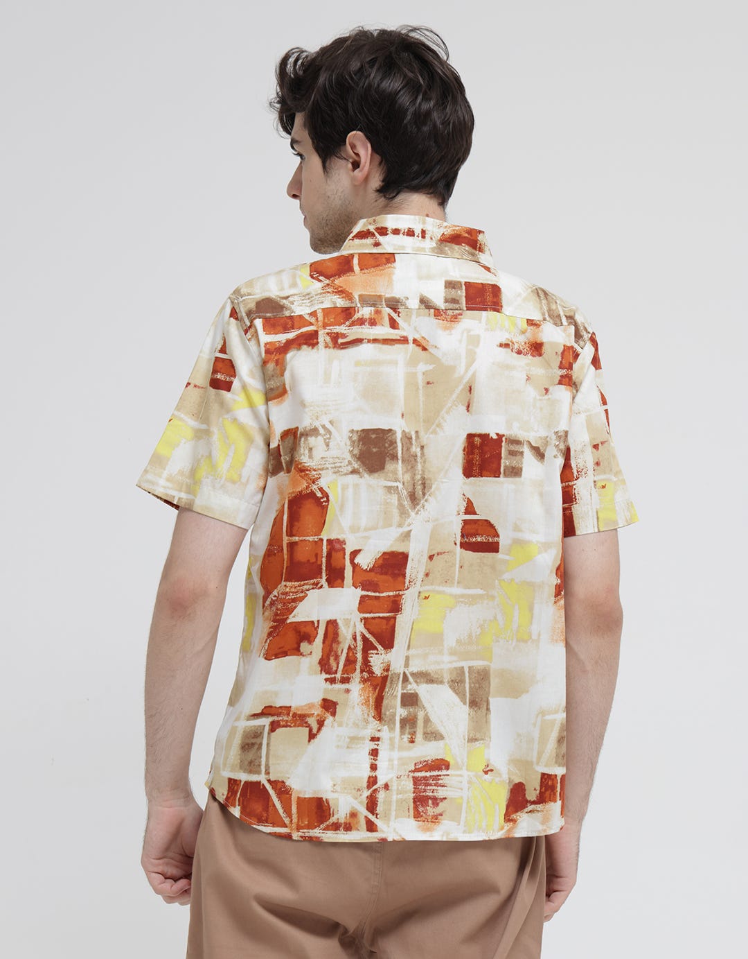 Walrus Abstract Checkered Print Studio Shirt