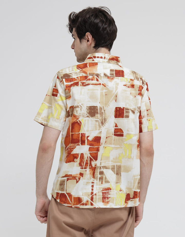Walrus Abstract Checkered Print Studio Shirt