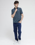 Walrus Small Stripe Two Tone Polo Shirt