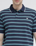 Walrus Small Stripe Two Tone Polo Shirt