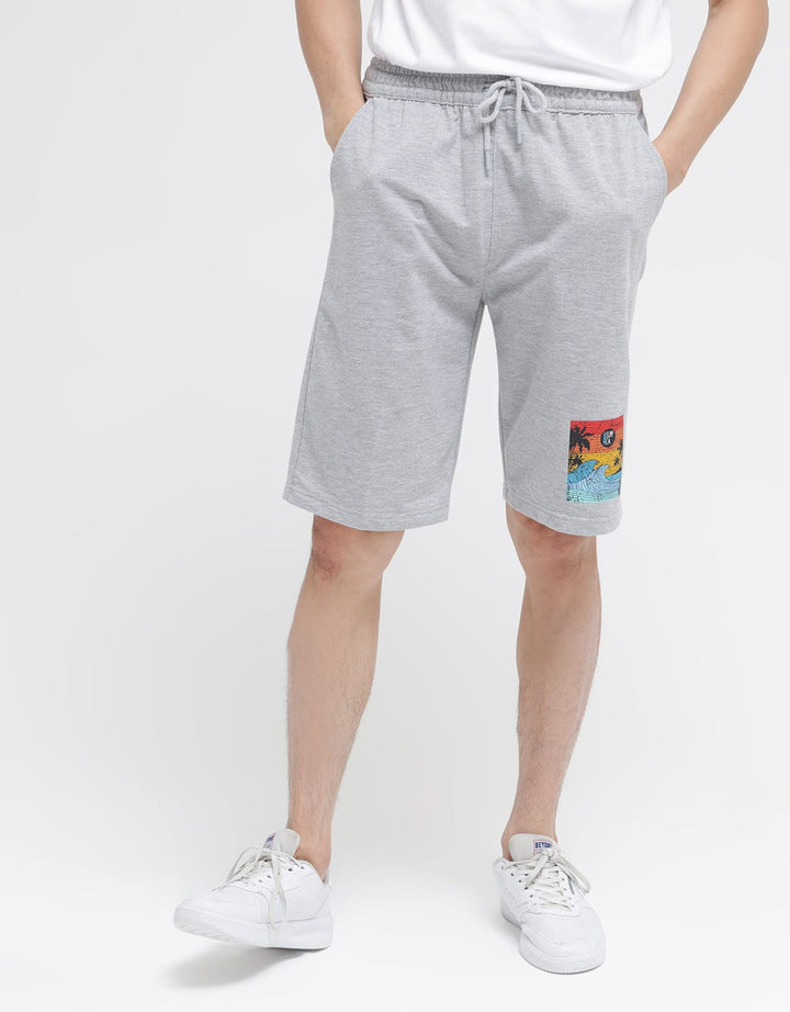 Nevada Short Pants Knit Print Wave