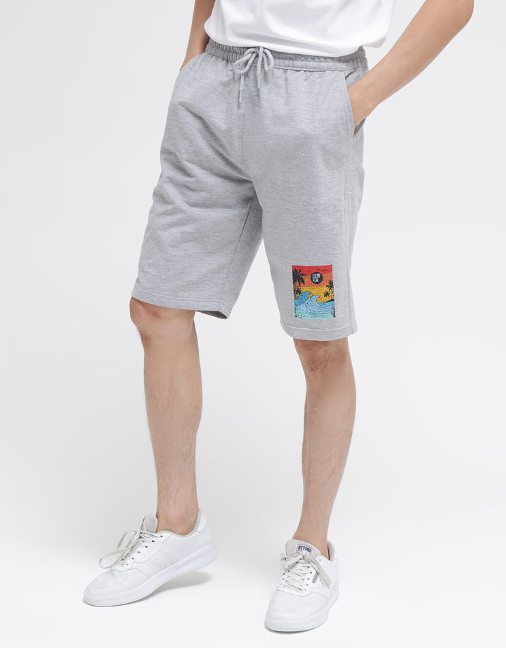 Nevada Short Pants Knit Print Wave