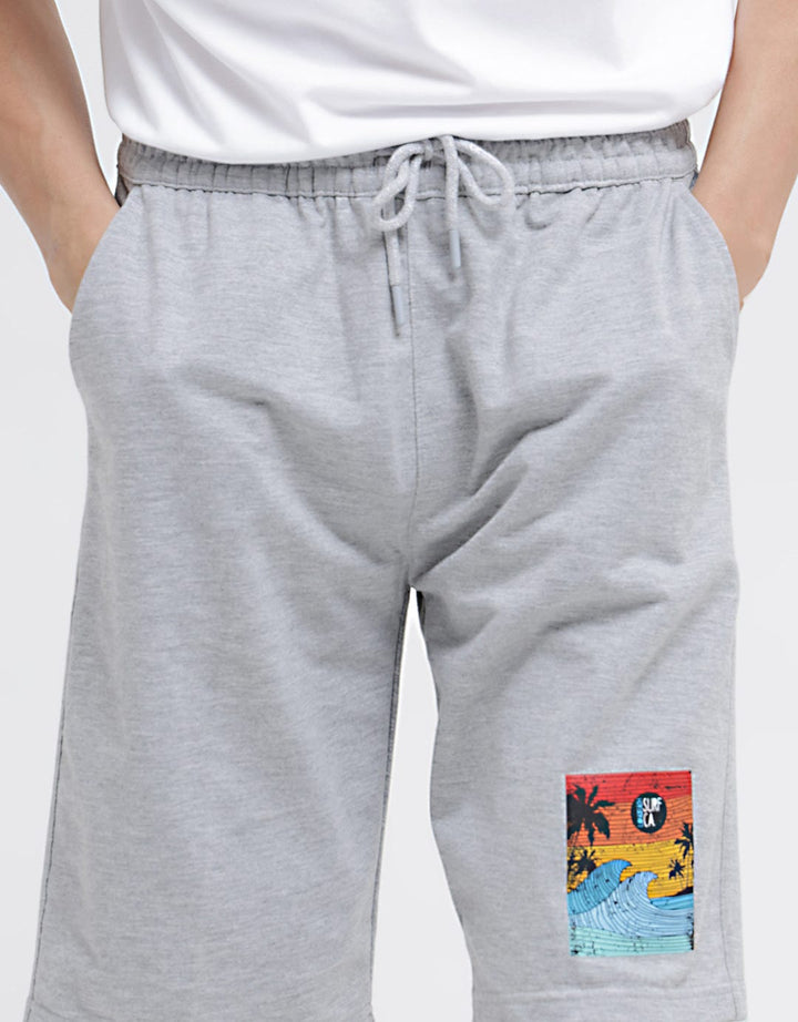Nevada Short Pants Knit Print Wave